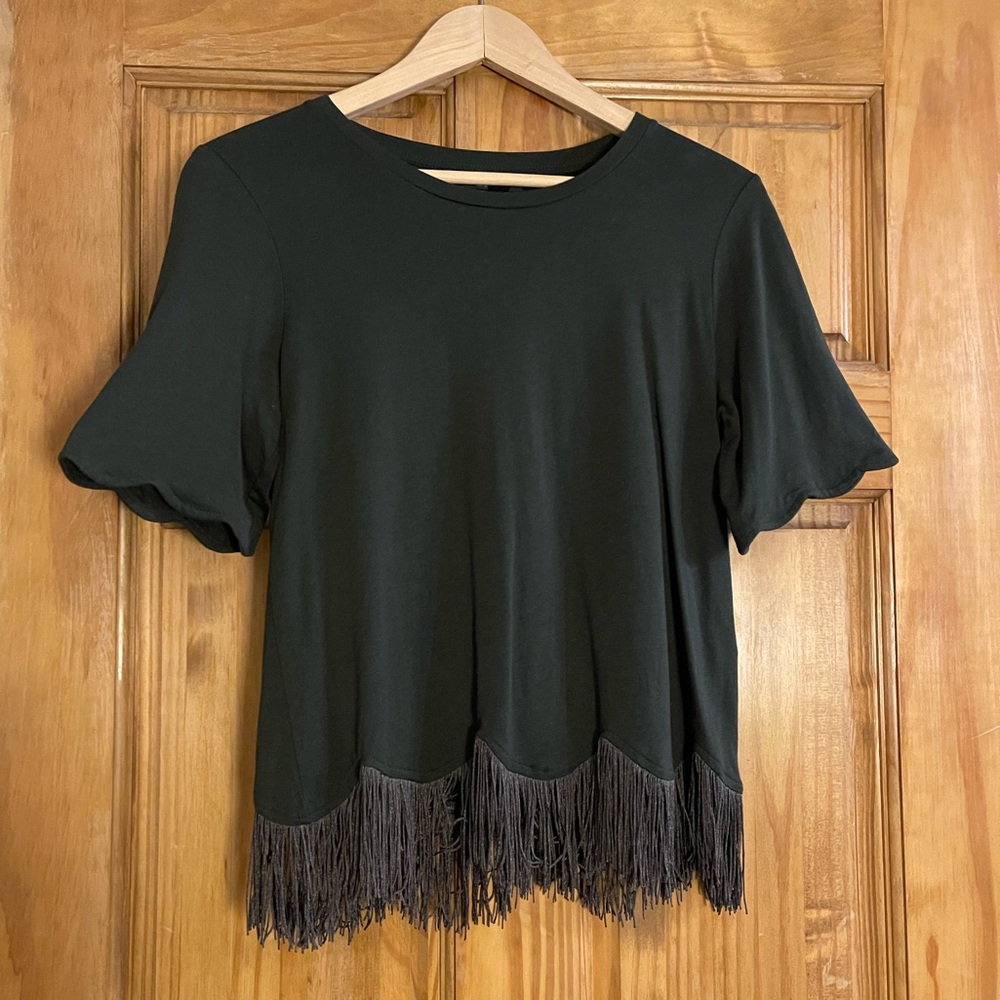 Topshop Women’s Fringe Top